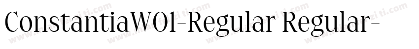 ConstantiaW01-Regular Regular字体转换